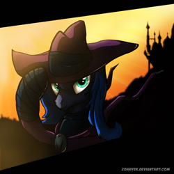 Size: 1280x1280 | Tagged: safe, artist:zoarvek, character:mare do well, character:princess luna, canterlot, female, solo
