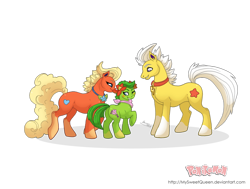 Size: 1280x966 | Tagged: safe, artist:almairis, species:pony, bellossom, blushing, crossover, family, female, filly, flareon, foal, jolteon, male, mare, pokémon, ponymon, simple background, socks (coat marking), stallion, transparent background, trio