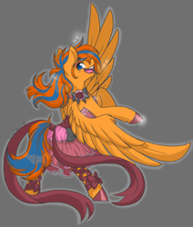 Size: 1280x1511 | Tagged: safe, artist:twisted-sketch, oc, oc only, oc:cold front, species:pony, bow, clothing, crossdressing, dress, eyeshadow, hoof polish, lipstick, makeup, male, ribbon, smiling, solo, stallion, trap