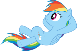 Size: 4895x3253 | Tagged: safe, artist:baumkuchenpony, character:rainbow dash, absurd resolution, female, relaxing, simple background, solo, transparent background, vector