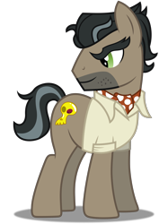Size: 3733x5000 | Tagged: safe, artist:dashiesparkle edit, artist:lahirien, edit, character:doctor caballeron, ponyscape, episode:daring don't, g4, my little pony: friendship is magic, .svg available, absurd resolution, clothing, five o'clock shadow, full body, male, simple background, solo, transparent background, vector, vector edit