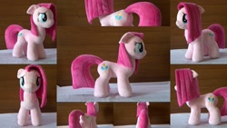 Size: 2048x1152 | Tagged: safe, artist:egalgay, character:pinkamena diane pie, character:pinkie pie, handmade, irl, photo, plushie, solo