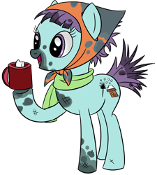 Size: 2500x2783 | Tagged: safe, artist:datapony, episode:a hearth's warming tail, g4, my little pony: friendship is magic, chimney sweep, chocolate, food, hot chocolate, sooty sweeps