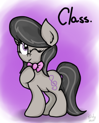 Size: 800x1000 | Tagged: safe, artist:kristysk, character:octavia melody, backwards cutie mark, female, one word, solo