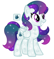 Size: 857x933 | Tagged: safe, artist:monkfishyadopts, base used, oc, oc only, oc:leafie flutter, species:crystal pony, species:pony, adoptable, solo, sparkles