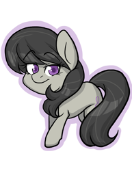 Size: 612x792 | Tagged: safe, artist:twisted-sketch, character:octavia melody, backwards cutie mark, bedroom eyes, female, looking at you, solo