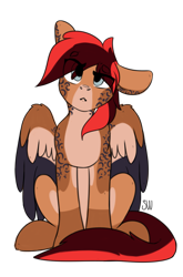 Size: 1985x3000 | Tagged: safe, artist:sugarstar, oc, oc only, oc:ducheved, species:pegasus, species:pony, simple background, solo, transparent background