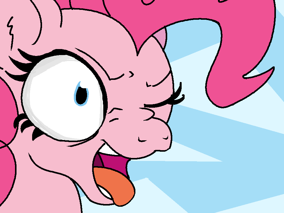 Size: 946x712 | Tagged: safe, artist:creepycurse, character:pinkie pie, species:pony, animated, female, meme, prequel (webcomic), reference, solo