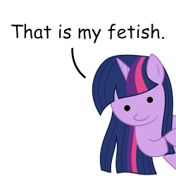 Size: 8000x8000 | Tagged: safe, artist:mamandil, character:twilight sparkle, absurd resolution, comic sans, dialogue, female, reaction image, simple background, solo, text, that is my fetish, transparent background, vector