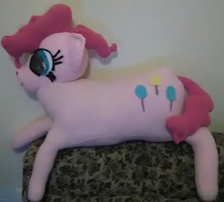 Size: 1112x1003 | Tagged: safe, artist:ponylover88, character:pinkie pie, huge plush, irl, photo, plushie