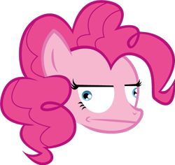Size: 567x535 | Tagged: safe, artist:alisonwonderland1951, character:pinkie pie, species:earth pony, species:pony, female, mare, me gusta, meme, rage face, simple background, solo, transparent background