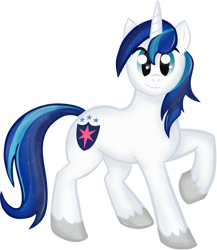 Size: 781x900 | Tagged: safe, artist:rayodragon, character:shining armor, species:pony, species:unicorn, looking at you, male, raised hoof, simple background, smiling, solo, stallion, transparent background