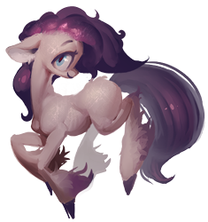 Size: 402x428 | Tagged: safe, artist:derekireba, oc, oc only, species:earth pony, species:pony, cloven hooves, female, floppy ears, mare, simple background, solo, transparent background, unshorn fetlocks