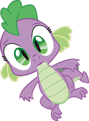 Size: 3598x4896 | Tagged: safe, artist:chiptunebrony, character:barb, character:spike, barbabetes, bouncing, cute, floating, rule 63, rule63betes, simple background, surprised, transparent background, vector, vector edit