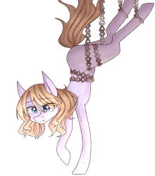 Size: 2201x2502 | Tagged: safe, artist:shiromidorii, oc, oc only, chains, solo, suspended