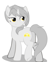Size: 5000x6250 | Tagged: safe, artist:maximus, derpibooru original, oc, oc only, oc:sunlight/sunny, species:pony, species:unicorn, absurd resolution, looking at you, looking back, simple background, solo, transparent background, vector