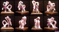 Size: 1280x705 | Tagged: safe, artist:prodius, character:coloratura, character:countess coloratura, craft, female, figurine, irl, photo, raised leg, sculpey, sculpture, show accurate, solo, traditional art