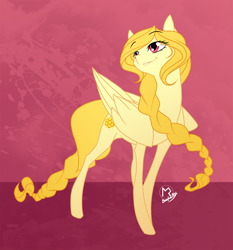 Size: 1000x1074 | Tagged: safe, artist:basykail, oc, oc only, oc:light purity, species:pegasus, species:pony, braid, female, mare, solo