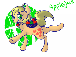 Size: 700x525 | Tagged: safe, artist:cotton, character:applejack (g1), g1, female, solo