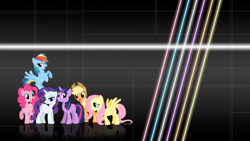 Size: 1920x1080 | Tagged: safe, artist:sirpayne, character:applejack, character:fluttershy, character:pinkie pie, character:rainbow dash, character:rarity, character:twilight sparkle, mane six, wallpaper