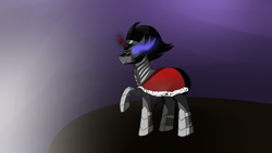 Size: 1920x1080 | Tagged: safe, artist:chickenbrony, character:king sombra, species:pony, species:unicorn, armor, clothing, gradient background, hoof hold, magic, male, solo, sombra empire, standing