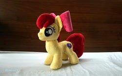 Size: 2048x1281 | Tagged: safe, artist:egalgay, character:apple bloom, handmade, irl, photo, plushie, solo, toy