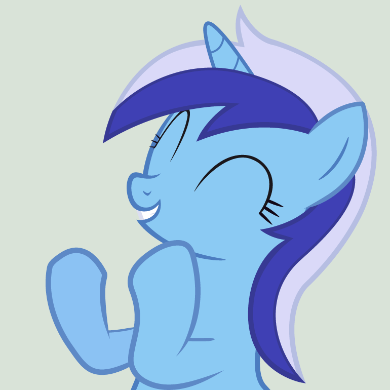 Size: 770x770 | Tagged: safe, artist:mihaaaa, character:minuette, species:pony, species:unicorn, animated, clapping, clapping ponies, clopplauding, cute, eyes closed, female, gif, gray background, happy, mare, minubetes, reaction image, simple background, smiling, solo