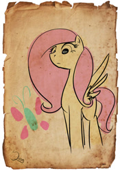 Size: 748x1067 | Tagged: safe, artist:swomswom, character:fluttershy, cutie mark, female, solo