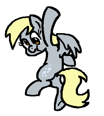 Size: 347x385 | Tagged: safe, artist:zicygomar, character:derpy hooves, species:pegasus, species:pony, animated, bipedal, dancing, female, frame by frame, gif, simple background, solo, transparent background, wavy mouth