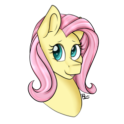 Size: 5000x5000 | Tagged: safe, artist:beashay, character:fluttershy, species:pony, absurd resolution, bust, female, mare, portrait, simple background, solo, transparent background