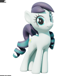 Size: 2048x2048 | Tagged: safe, artist:therealdjthed, character:coloratura, species:earth pony, species:pony, 3d, 3d model, blender, cute, cycles, cycles render, female, mare, model:djthed, rara, simple background, solo, transparent background