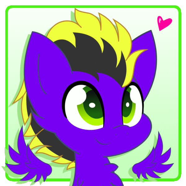 Size: 600x600 | Tagged: safe, artist:hungrysohma, part of a set, oc, oc only, species:pegasus, species:pony, animated, colored pupils, commission, cute, floating wings, gif, heart, male, solo, stallion, ych result