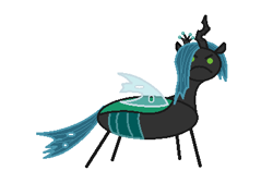 Size: 414x296 | Tagged: safe, artist:watermelon changeling, derpibooru original, character:queen chrysalis, species:changeling, 1000 hours in ms paint, >:c, angry, female, frown, looking at you, ms paint, simple background, solo, stick figure, white background
