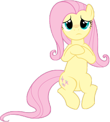 Size: 8200x9100 | Tagged: safe, artist:mihaaaa, character:fluttershy, species:pegasus, species:pony, episode:the last roundup, g4, my little pony: friendship is magic, absurd resolution, cute, female, hooves to the chest, looking at you, moe, on back, simple background, solo, top down, transparent background, vector
