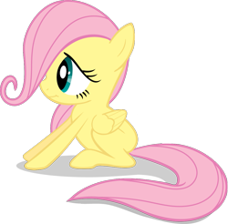 Size: 1035x1019 | Tagged: safe, artist:mihaaaa, character:fluttershy, species:pegasus, species:pony, artifact, female, filly, filly fluttershy, simple background, solo, transparent background, vector, younger