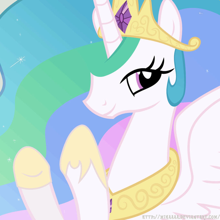 Size: 770x770 | Tagged: safe, artist:mihaaaa, character:princess celestia, species:alicorn, species:pony, animated, clapping, clapping ponies, female, mare, solo