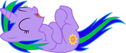 Size: 1024x436 | Tagged: safe, artist:jeremeymcdude, oc, oc only, oc:shimmer starr, species:pony, species:unicorn, laughing, show accurate, simple background, solo, transparent background, vector