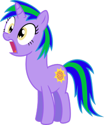Size: 1024x1233 | Tagged: safe, artist:jeremeymcdude, oc, oc only, oc:shimmer starr, species:pony, species:unicorn, disbelief, show accurate, simple background, solo, transparent background, vector