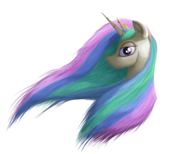 Size: 4000x3508 | Tagged: safe, artist:bcrich40, character:princess celestia, species:pony, female, mare, simple background, solo, transparent background, wallpaper, windswept mane
