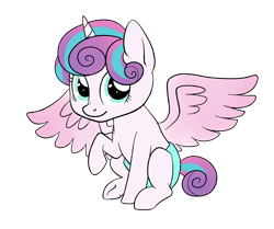 Size: 3780x3156 | Tagged: safe, artist:catlover1672, character:princess flurry heart, species:alicorn, species:pony, diaper, female, foal, simple background, solo, transparent background