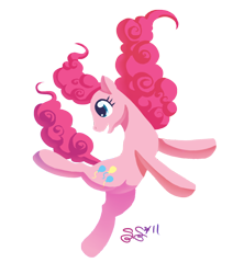 Size: 670x789 | Tagged: safe, artist:alipes, character:pinkie pie, species:earth pony, species:pony, g4, female, mare, simple background, solo, transparent background