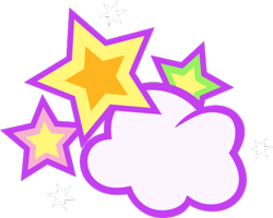 Size: 500x400 | Tagged: safe, artist:anscathmarcach, character:whistle wishes, g3, cloud, cutie mark, cutie mark only, no pony, simple background, stars, transparent background, vector
