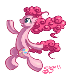 Size: 397x439 | Tagged: safe, artist:alipes, character:pinkie pie, species:earth pony, species:pony, g4, female, happy, mare, simple background, solo, transparent background