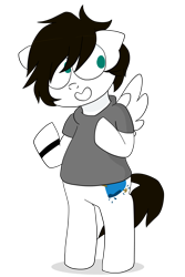 Size: 2000x3000 | Tagged: safe, artist:saveraedae, species:pegasus, species:pony, bipedal, ponified, simple background, solo, the mark side, transparent background