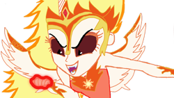 Size: 1024x578 | Tagged: safe, artist:gouhlsrule, character:daybreaker, character:princess celestia, episode:a royal problem, g4, my little pony: friendship is magic, my little pony:equestria girls, equestria girls-ified, female, simple background, solo, transparent background