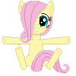 Size: 108x108 | Tagged: safe, artist:onil innarin, character:fluttershy, species:pony, blushing, cute, female, filly, filly fluttershy, looking at you, pixel art, shyabetes, simple background, sitting, smiling, solo, strategically covered, tail censor, transparent background, younger