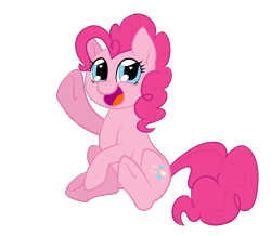 Size: 3769x3289 | Tagged: safe, artist:catlover1672, character:pinkie pie, species:earth pony, species:pony, female, heart eyes, mare, simple background, solo, transparent background, wingding eyes
