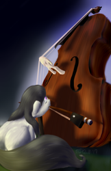 Size: 3300x5100 | Tagged: safe, artist:m_d_quill, character:octavia melody, species:pony, absurd resolution, bow (instrument), cello, cello bow, musical instrument