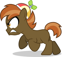 Size: 6000x5485 | Tagged: safe, artist:lahirien, character:button mash, species:earth pony, species:pony, .ai available, absurd resolution, angry, don't mine at night, jananimations, male, simple background, solo, transparent background, vector, vector trace