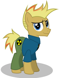 Size: 4965x6544 | Tagged: safe, artist:gray-gold, species:pony, .svg available, absurd resolution, heresy, johnny test, ponified, simple background, solo, transparent background, vector, why